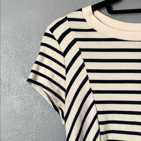 Montreau Women’s Striped Nautical Short Sleeve Mini Geometric PatternDressLarge - Picture 3 of 6